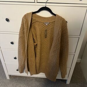 J. Crew Women's Brown Open-Front Cardigan